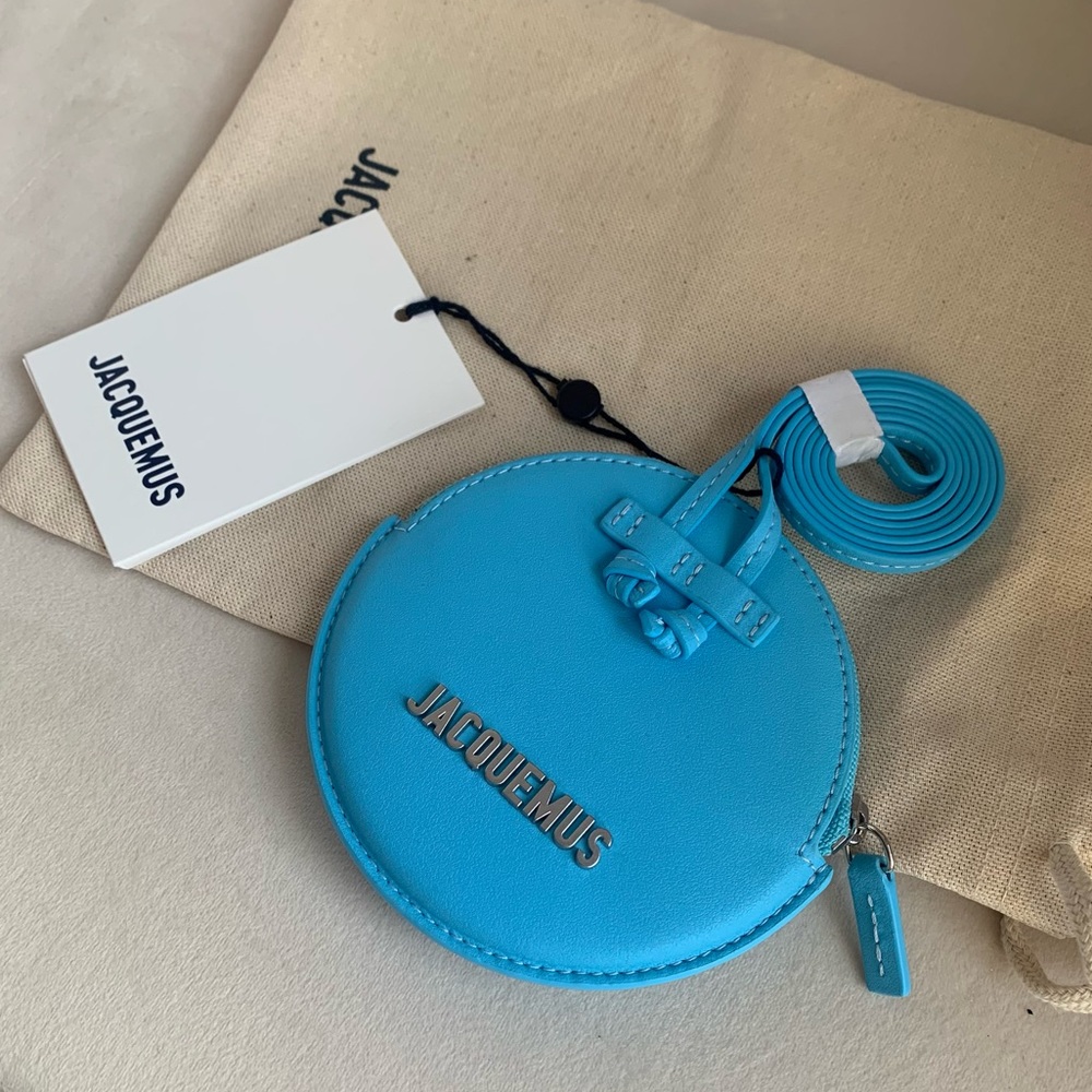 SOLD ✨ Jacquemus Le Pitchou Coin Purse in blue - Picture 1 of 7